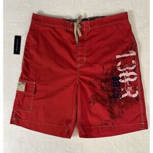 Vintage 90’s Polo Ralph Lauren Deadstock Swim Shorts Size L Embroidered Cargo